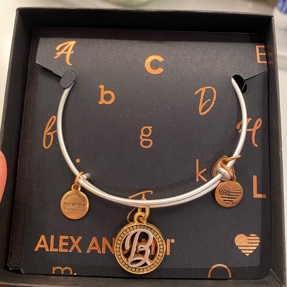 Alex And Ani ‘B’ Initial Bracelet - image 1